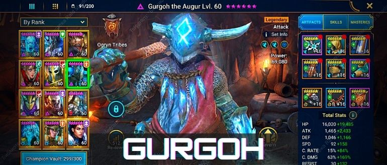 Gurgoh the Augur Nájezd Shadow Legends