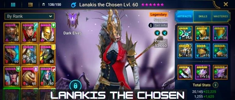 Lanakis the Chosen nájezd stínové legendy