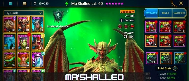 Ma'Shalled raid shadow legends