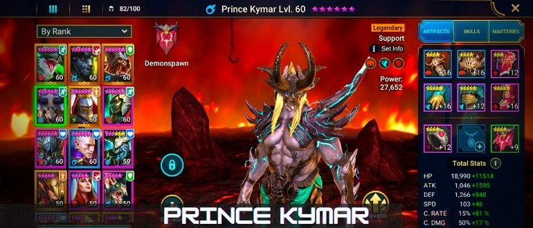 Prince Kymar raid shadow legends