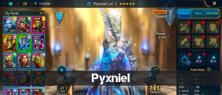Pyxniel legendary hero RAID
