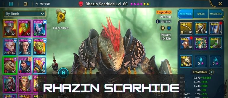 Rhazin Scarhide Raid Shadow legends