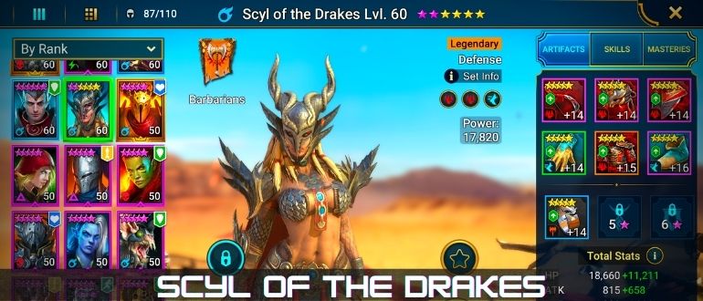 Scyl of the Drakes nájezd stínových legend