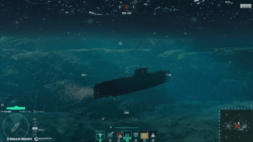 Submarine in World of Warships