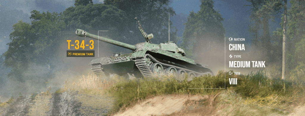T-34-3 Premium Tank WoT