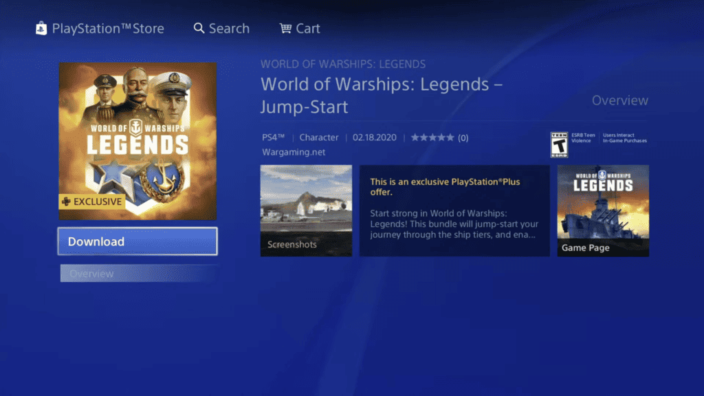 World of Warships: Legends PS