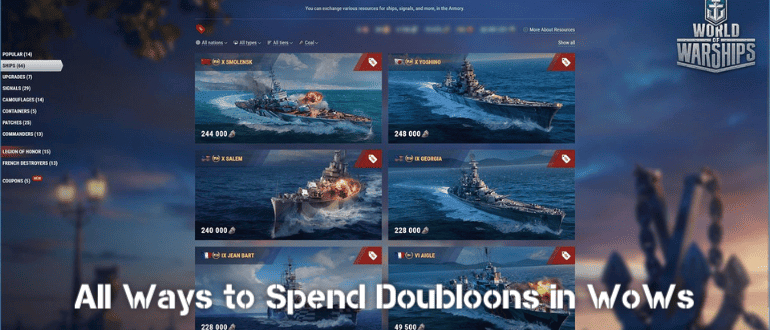 All Ways to Spend Doubloons in WoWs