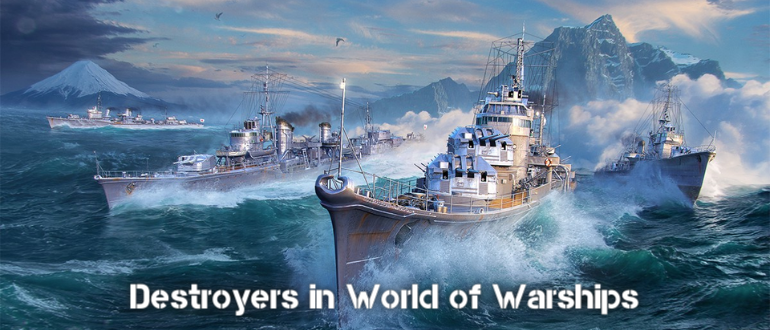 Destroyers in World of Warships