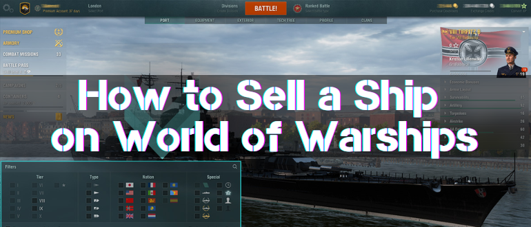 How to Sell a Ship on World of Warships