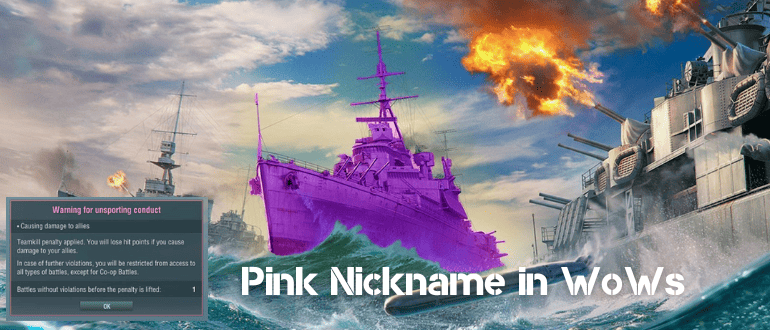Pink Nickname in WoWs