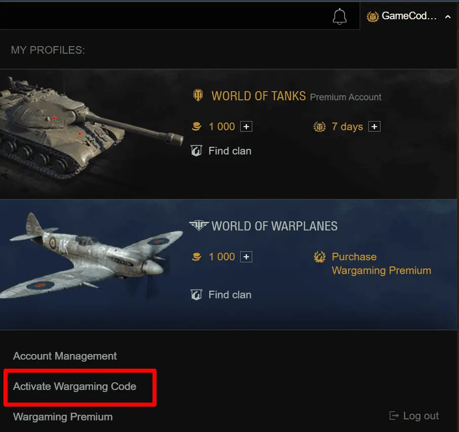 how to enter world of tanks codes