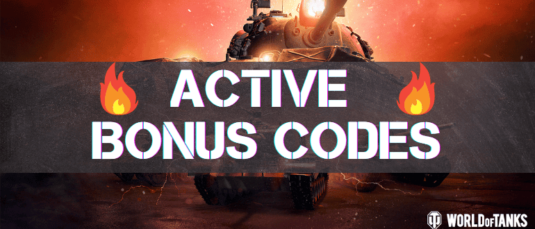 Active Bonus Codes World of Tanks