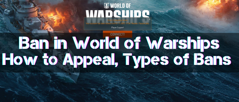 Ban in World of Warships How to Appeal, Types of Bans