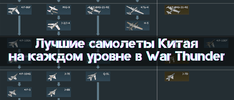 Best China Plane for Each Tier in War Thunder