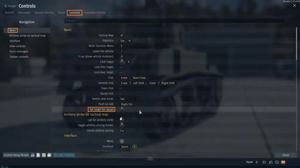 How to Mark in War Thunder