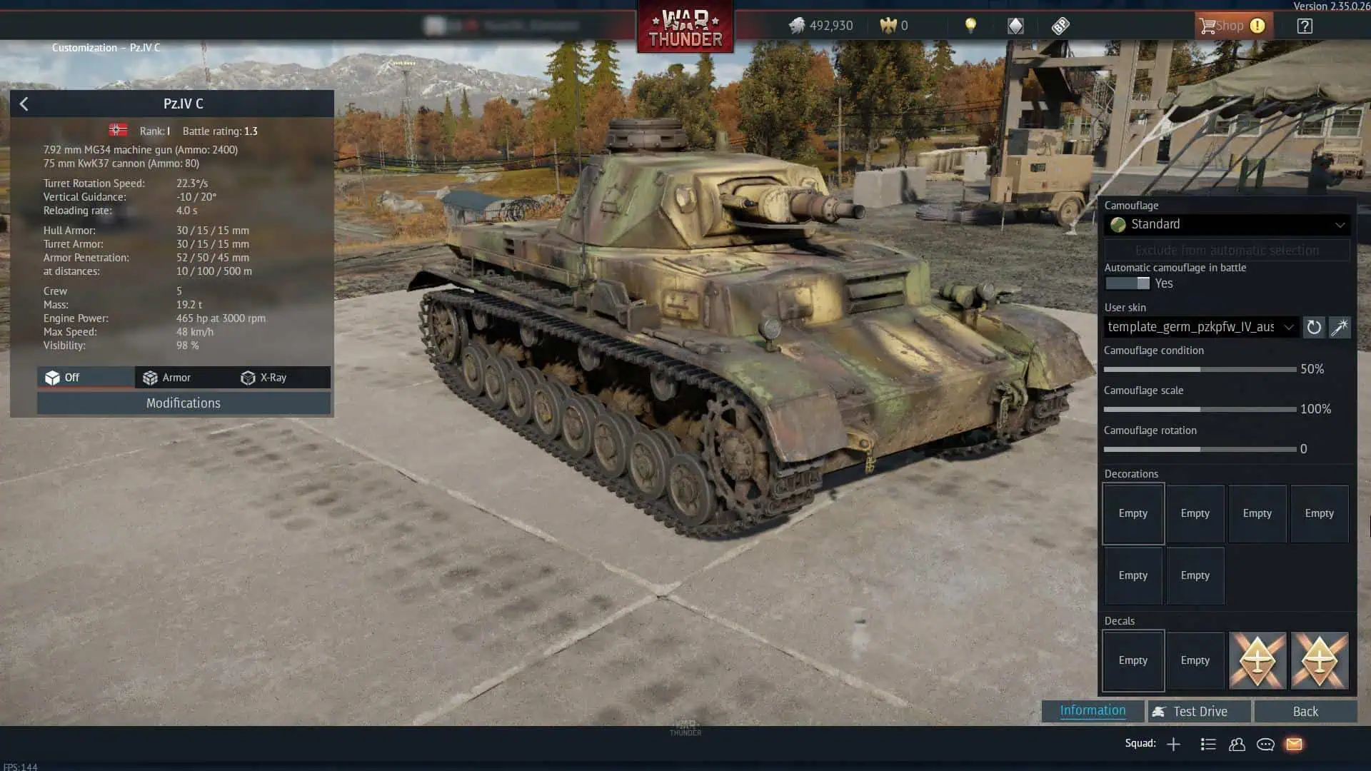 Custom Skins in War Thunder