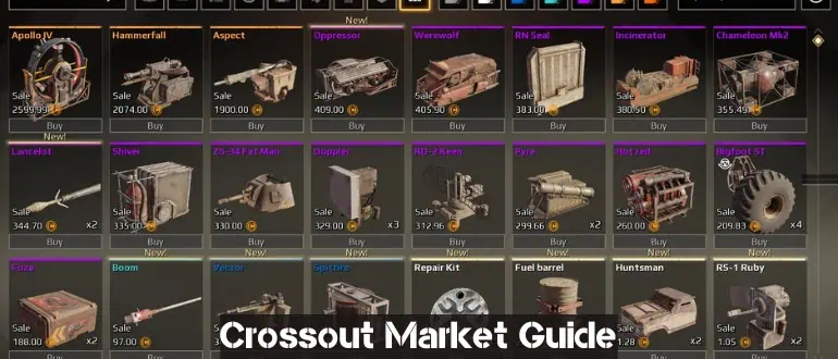 Crossout Market Guide
