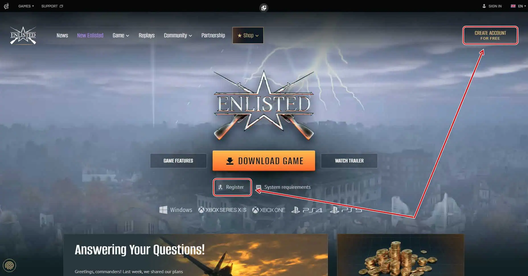 How to Download Enlisted for Free