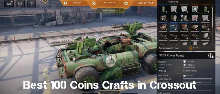 Best 100 Coins Crafts in Crossout