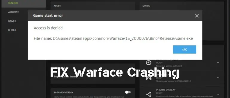 FIX Warface Crashing