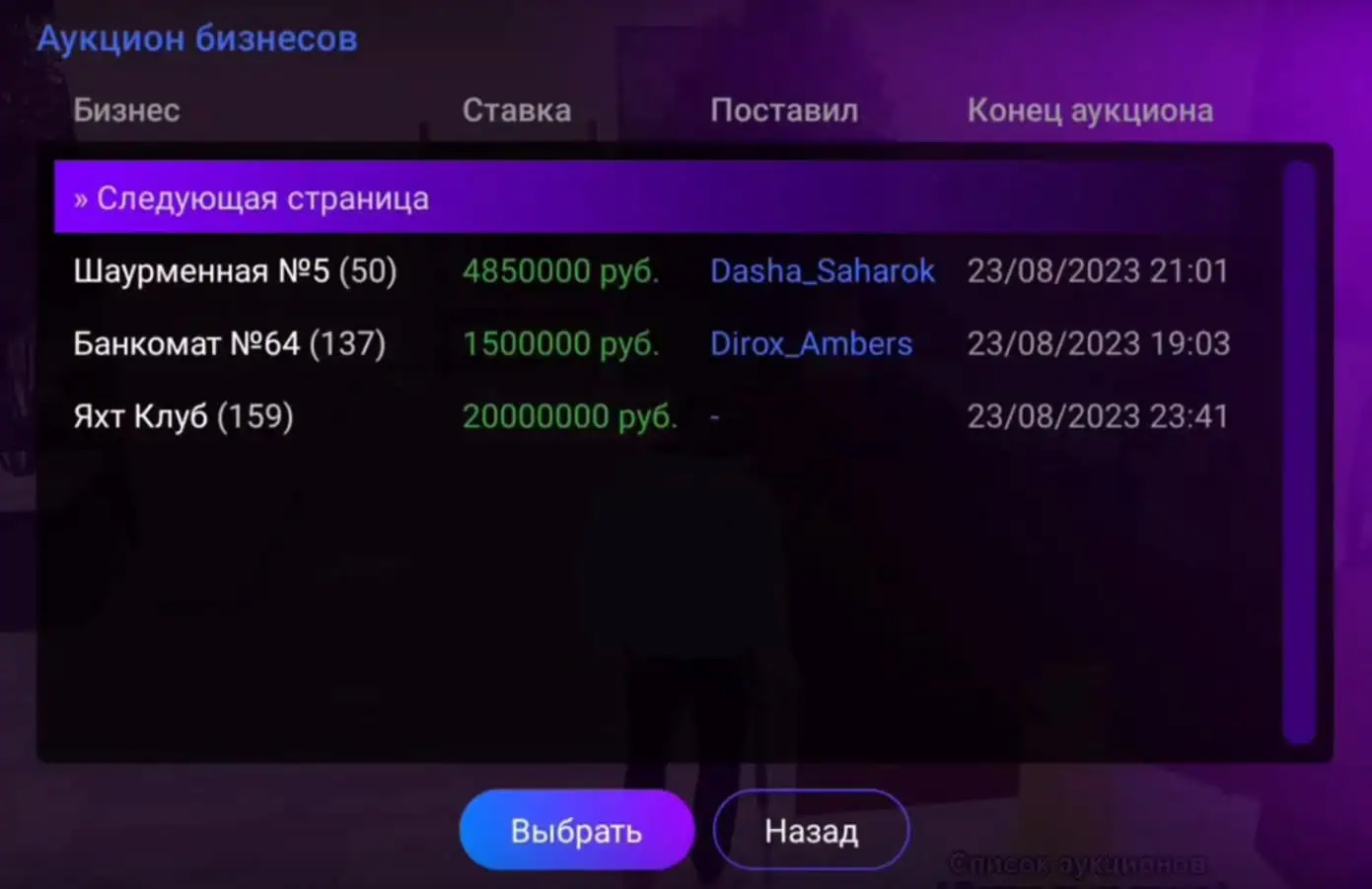 Business Auction